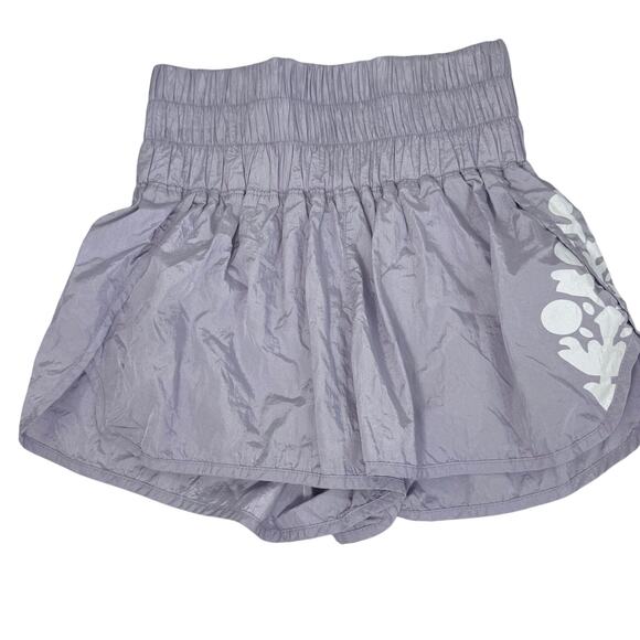 Free People The Way Home Logo Shorts purple size M runner - Picture 3 of 6